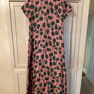 La Double K silk dress.